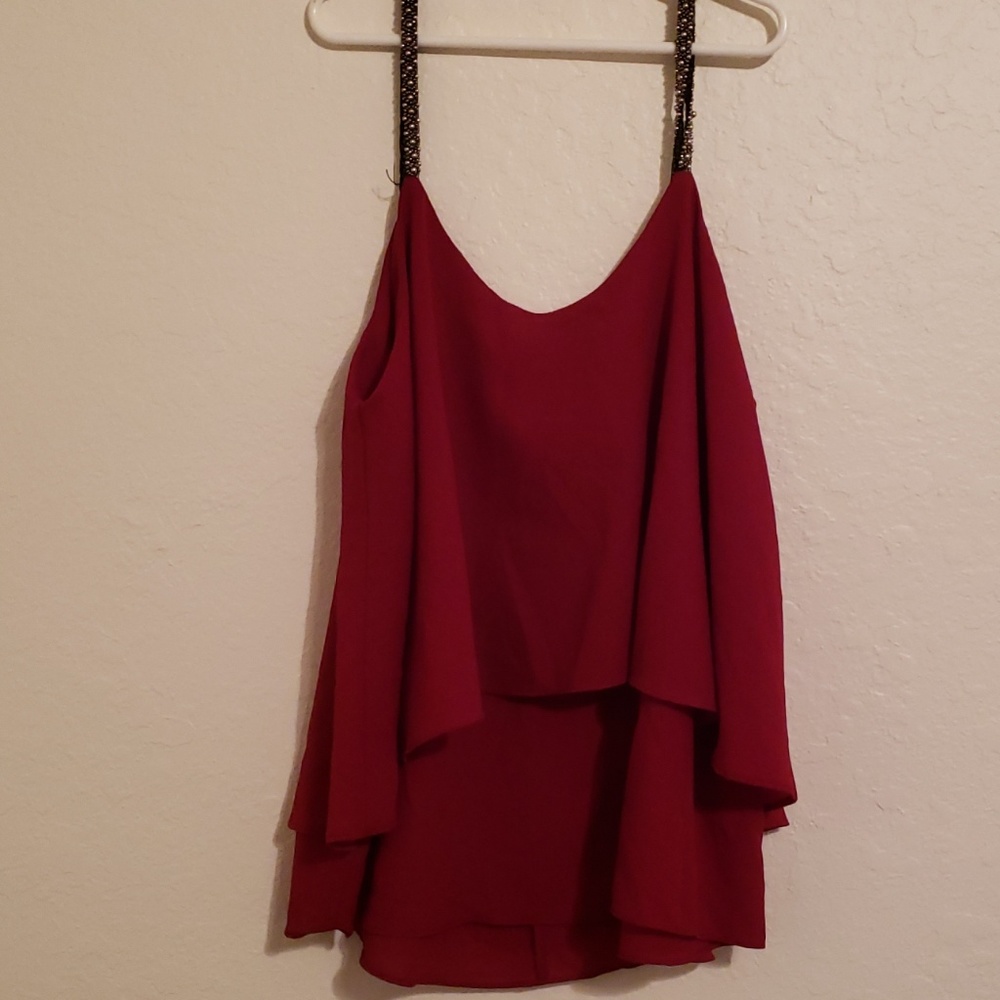 Red blouse